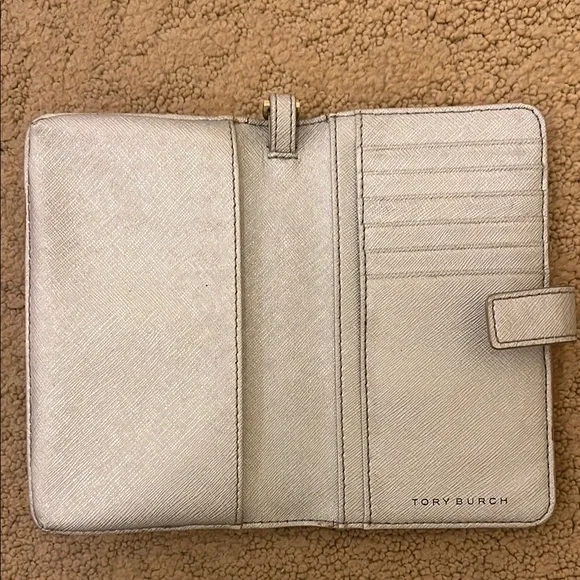 Tory Burch Silver Wristlet with Gold Accents - Picture 3 of 5